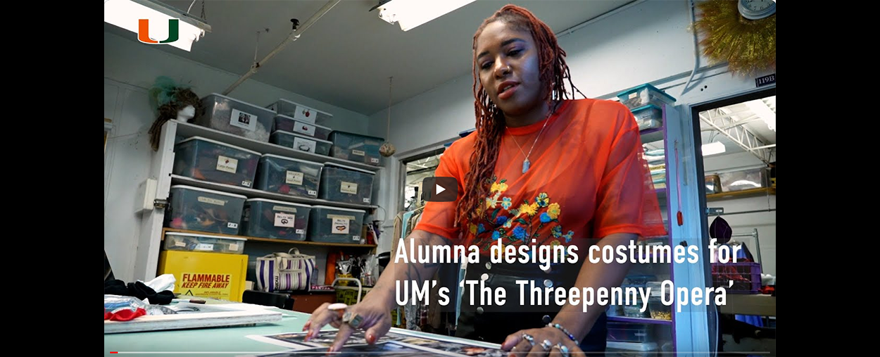 Alumna designs costumes for UM’s ‘The Threepenny Opera’